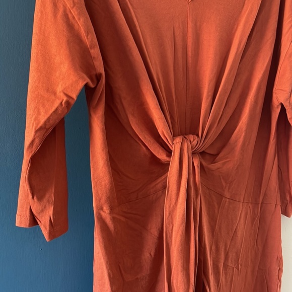 ZARA BASIC Front Tie Dress - Picture 6 of 7